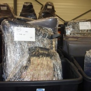 DOSSIER ET ASSISE ARRIÈRE CUIR NOIR PORSCHE 965