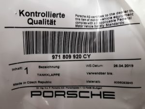 TRAPPE À CARBURANT CÔTÉ GAUCHE PORSCHE PANAMERA