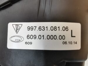 PROJECTEUR SUPPLÉMENTAIRE AVANT GAUCHE PORSCHE 997 / 99763108106 / N°6047