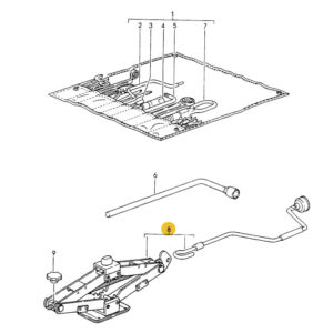 CRIC DE LEVAGE PORSCHE 964 / 00072171100 / N°2571