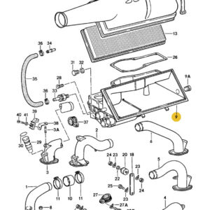 BOITIER DE FILTRE A AIR PORSCHE 911 / 91111010620 / N°2556