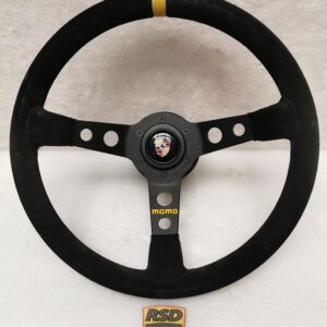 VOLANT MOMO ALCANTARA NOIR PORSCHE 911 CLASSIC / N°6118