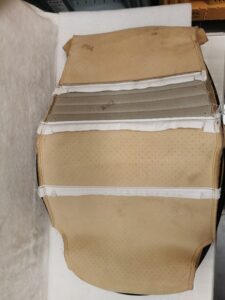 GARNITURES ASSISES SIÈGE CUIR BEIGE / 99652116106 EGF / N°6170