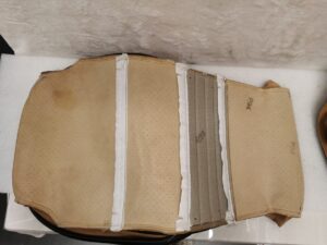 GARNITURES ASSISES SIÈGE CUIR BEIGE / 99652116106 EGF / N°6170