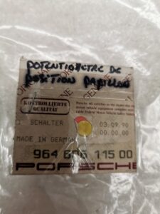 CONTACTEUR PAPILLON PORSCHE 964 / 96460611500 / 92860615702 / N°6201