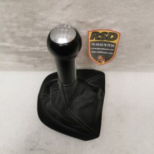 POMMEAU LEVIER DE VITESSE BV MÉCANIQUE CUIR NOIR PORSCHE 997 / 99742407501FOT / N°6238