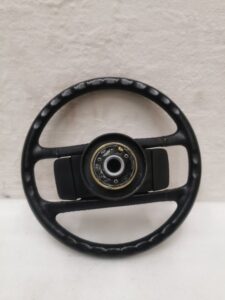 VOLANT DE DIRECTION CUIR NOIR ET CENTRE DE VOLANT PORSCHE 911 / 911347084091AJ / 911347859077YA / N°6255