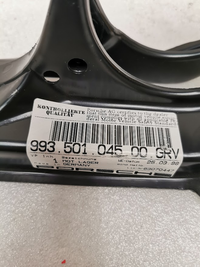 PALIER DE MOTEUR A SOUDER PORSCHE 993 / 99350104500GRV / 99350104600GRV / N°6282