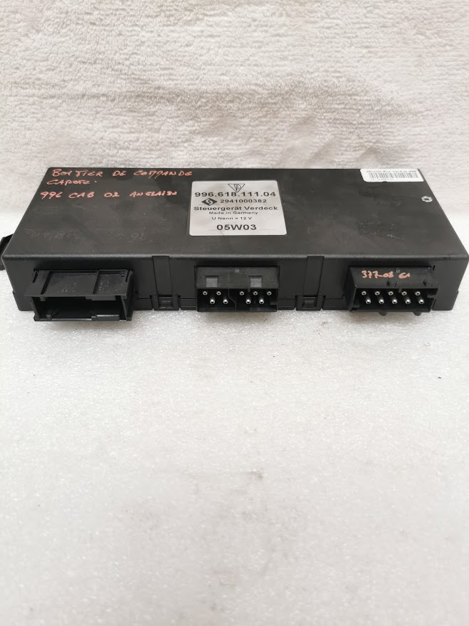 CALCULATEUR ÉLECTRONIQUE COMMANDE DE CAPOTE PORSCHE 996 CABRIOLET / 99661811104 / N°6284