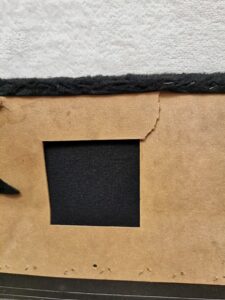 PLAGE ARRIÈRE MOQUETTÉE NOIR PORSCHE 964 CABRIOLET / 964555075615FV / N°6281