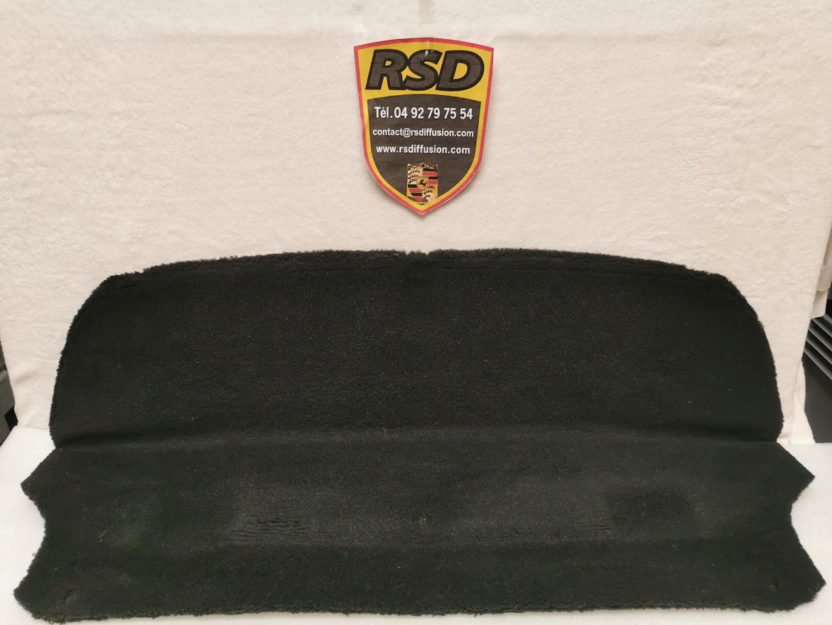 PLAGE ARRIÈRE MOQUETTÉE NOIR PORSCHE 964 CABRIOLET / 964555075615FV / N°6281