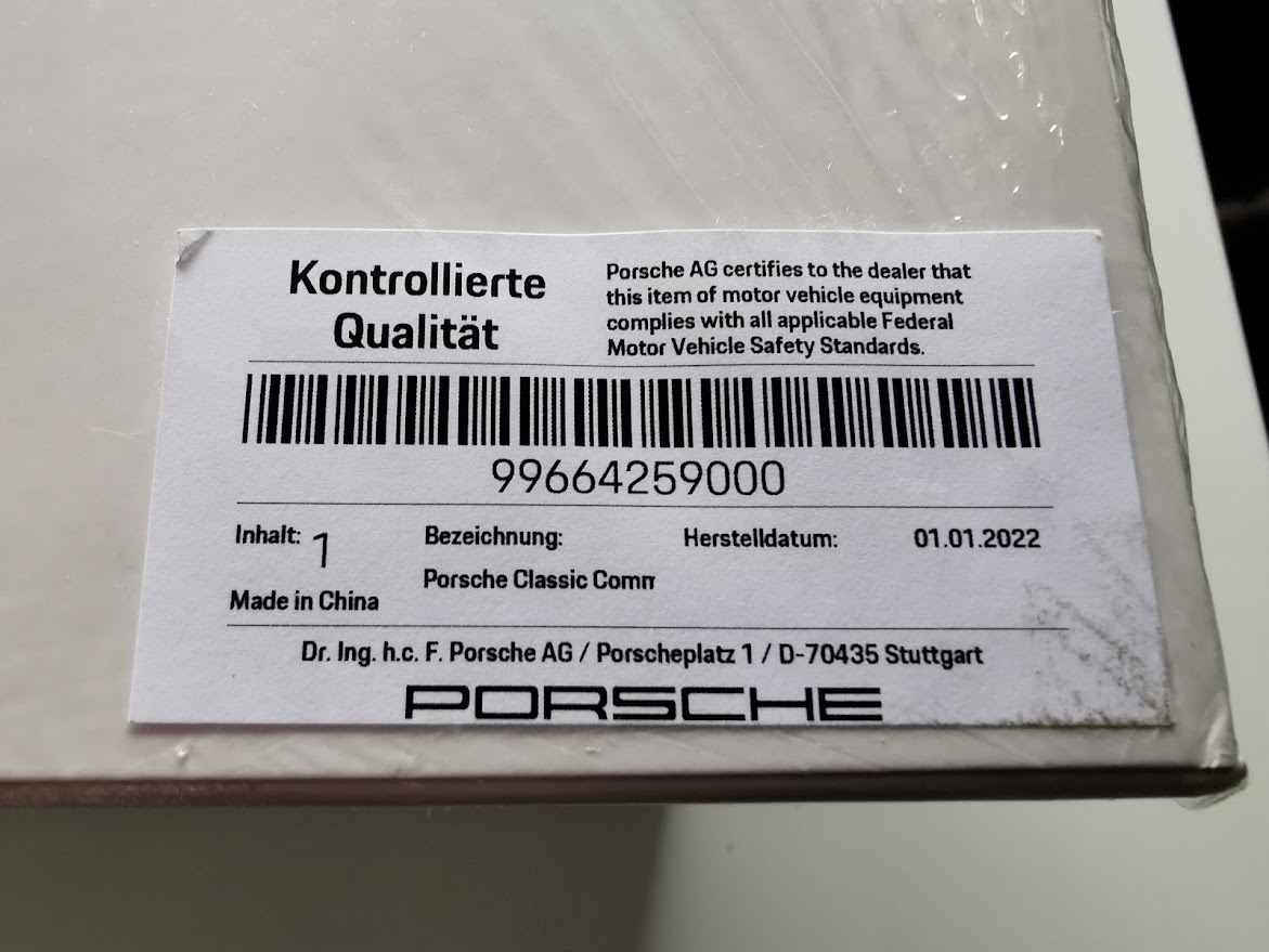POSTE PORSCHE CLASSIC COMMUNICATION MANAGEMENT PLUS PORSCHE 996 / 99664259000 / N°6273