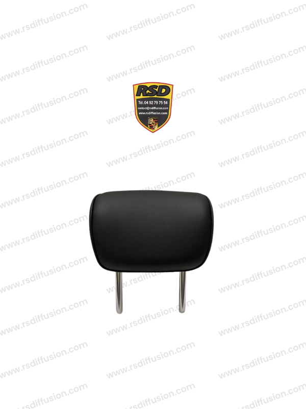 APPUIE-TÊTE NOIR SIMILI CUIR PORSCHE TAYCAN / 9J1885901AB064 / 9J1885901AA / N°6335