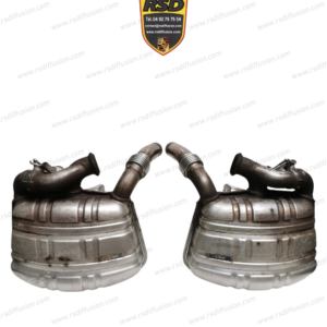 SILENCIEUX SPORT A VALVES COTE AR GAUCHE ET DROIT ORIGINE PORSCHE 996 3L6 4S / 99611198405 / 99611198505 / N°6469