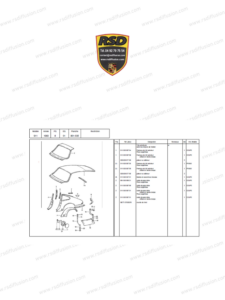 PAVILLON / TOIT EXTÉRIEUR ORIGINE PORSCHE 911 TYPE G / 91150308712GRV / N°6491