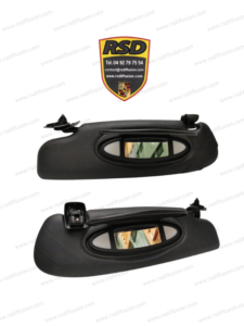 PARE SOLEIL ÉCLAIRANT NOIR COTE GAUCHE ET DROIT ORIGINE PORSCHE 997 GT3-2/ 99773103115A12/ 99773103215A12